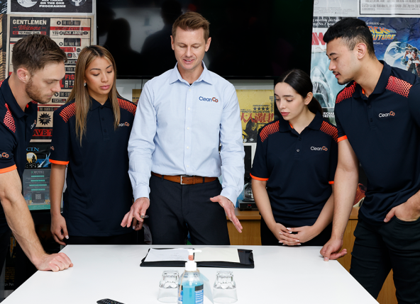 Clean Co office cleaning team