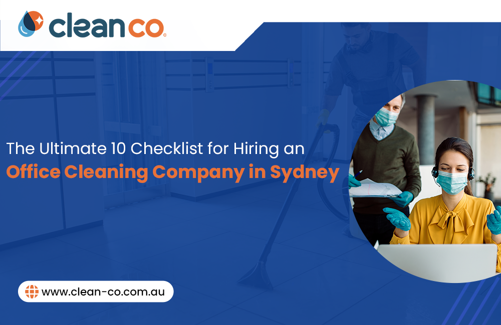 Office staff and cleaner discussing checklist — office cleaning Sydney.